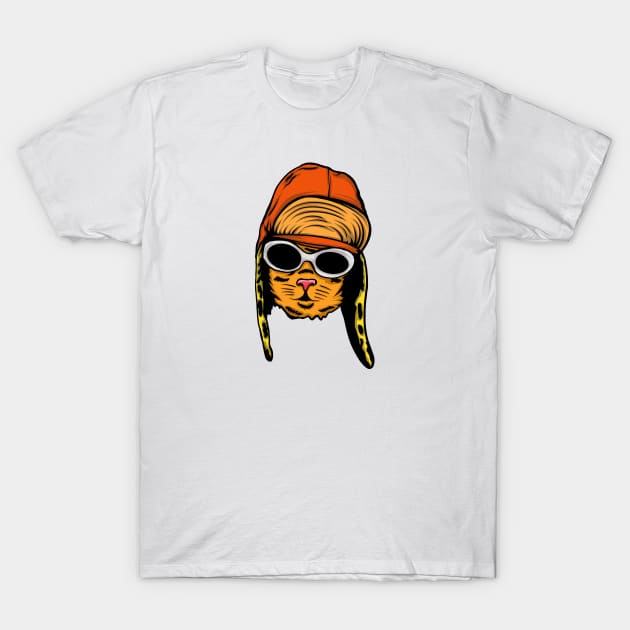 Cat Cobain T-Shirt by feringrh